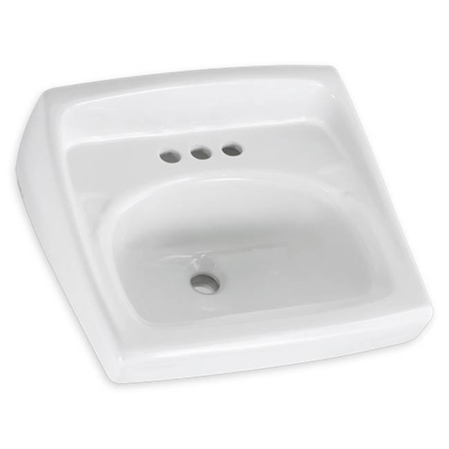 American Standard Lucerne Wall-Hung Sink for Exposed Bracket Support With Center Hole Only