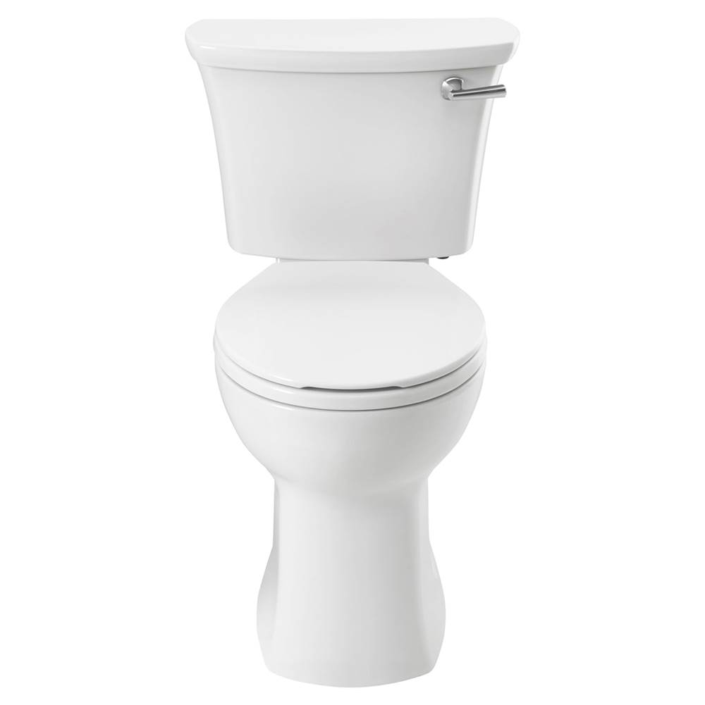 American Standard Edgemere® Two-Piece 1.28 gpf/4.8 Lpf Chair Height Round Front Right-Hand Trip Lever Toilet Less Seat