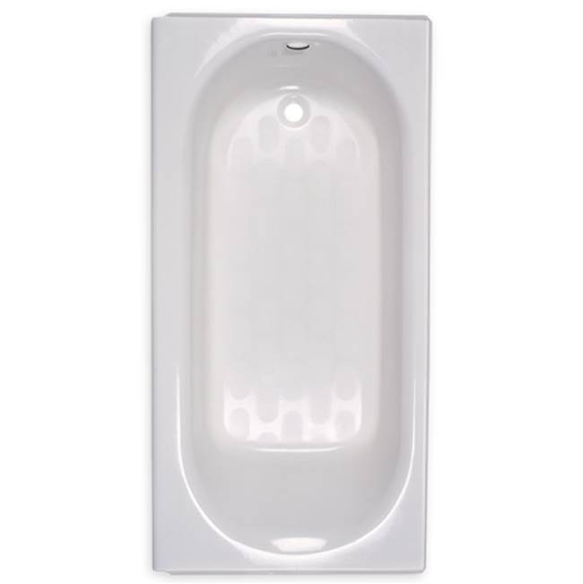 American Standard Princeton® Americast® 60 x 34-Inch Integral Apron Bathtub Above Floor Rough Left-Hand Outlet Luxury Ledge with Integral Drain