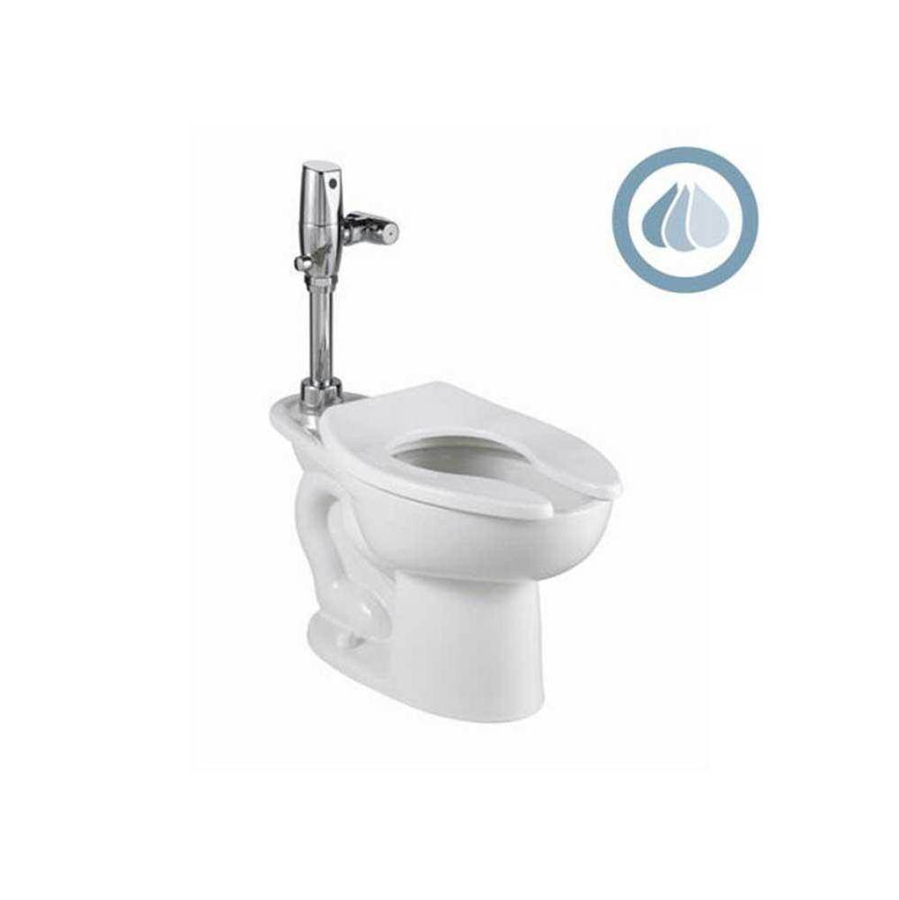 American Standard Madera™ 1.1 - 1.6 gpf (4.2 - 6.0 Lpf) Chair Height Top Spud Elongated EverClean® Bowl With Bedpan Lugs, 4 Anchoring Holes