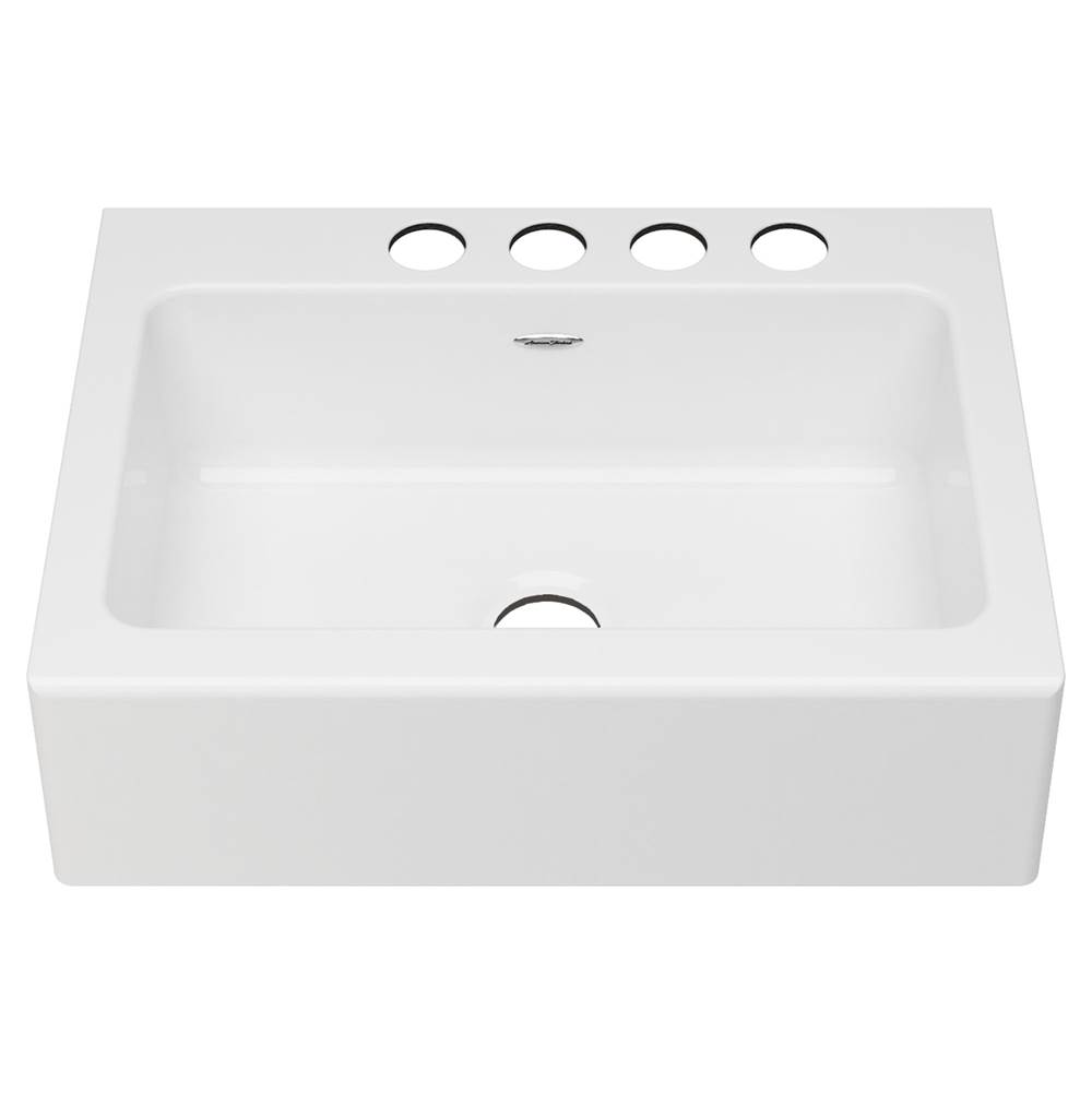 American Standard Delancey® 30 x 22-Inch Cast Iron 4-Hole Undermount Single Bowl Apron Front Kitchen Sink