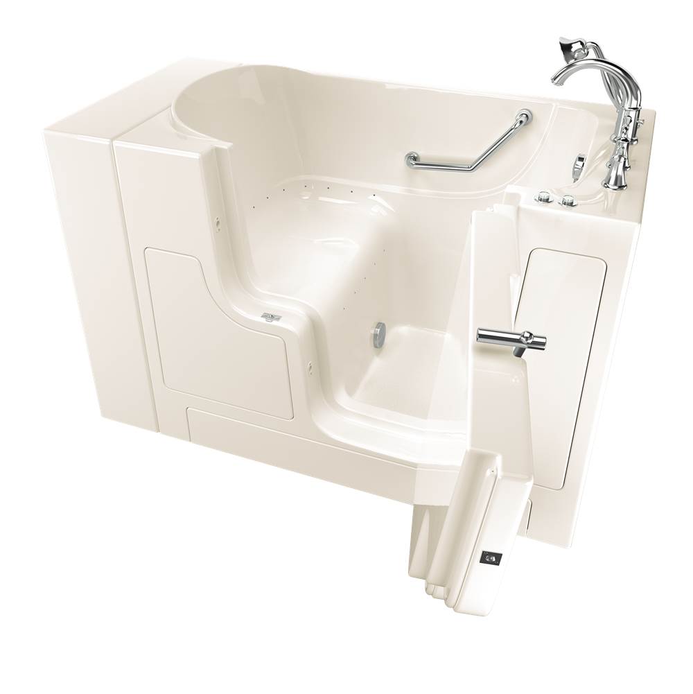 American Standard Gelcoat Value Series 30 x 52 -Inch Walk-in Tub With Air Spa System - Right-Hand Drain With Faucet