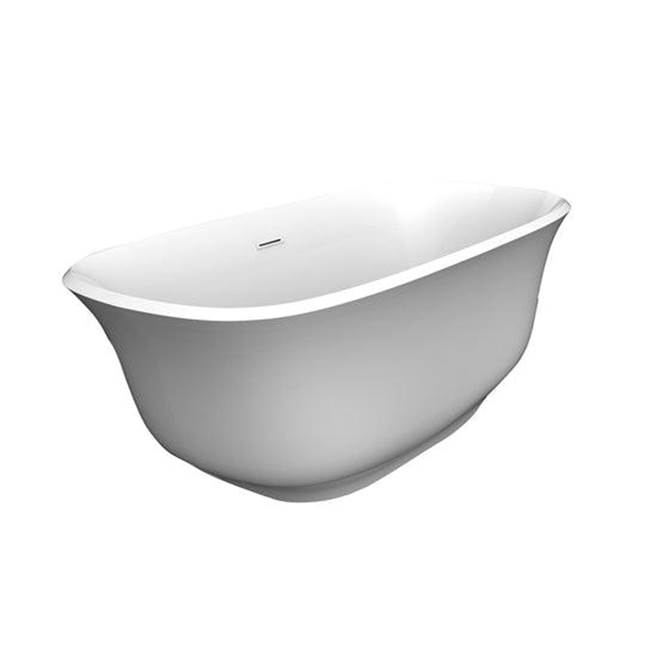 Barclay Ceres 59'' Freestanding ACWH Tub,Internal Drain and OF PN
