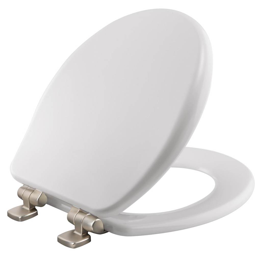 Bemis Bemis Alesio™ Round High Density™ Enameled Wood Toilet Seat in White with STA-TITE® Seat Fastening System™