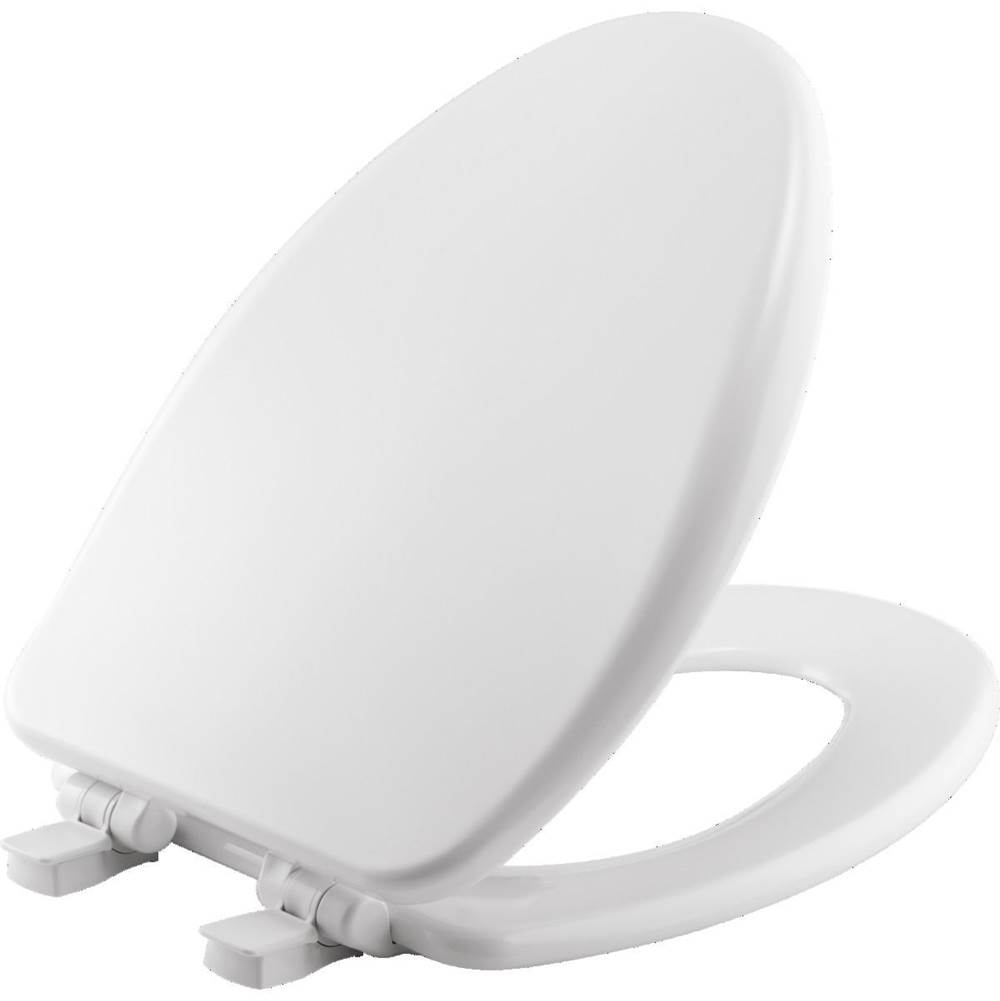 Bemis Bemis Alesio II™ Elongated High Density™ Enameled Wood Toilet Seat in White with STA-TITE® Seat Fastening System