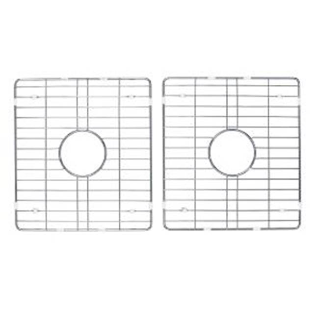 Cahaba Designs Set of 2 Wire Grids for 33 in. Double Bowl Fireclay Sink