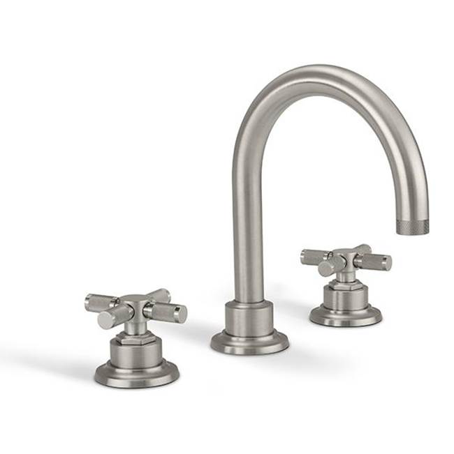 California Faucets 8'' Widespread Lavatory Faucet with Knurled Handle
