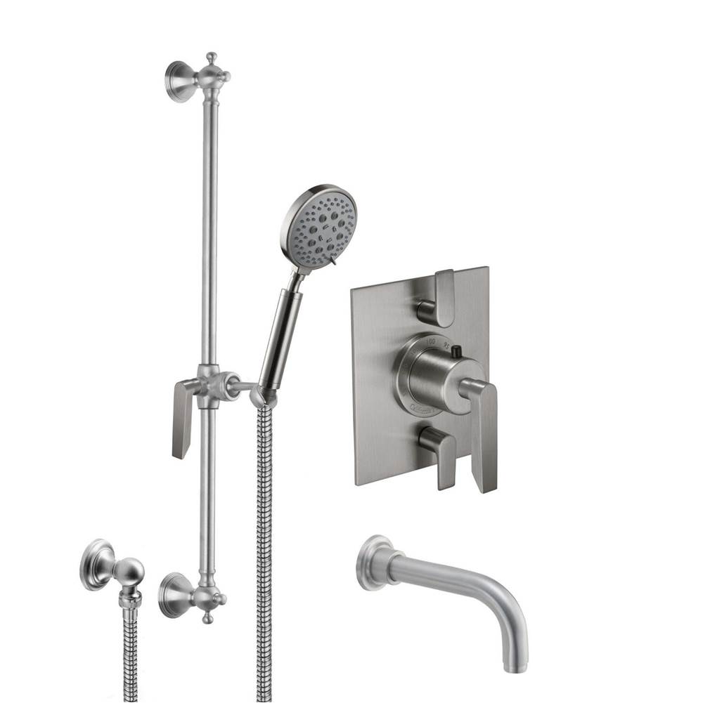 California Faucets Rincon Bay StyleTherm® 1/2'' Thermostatic Shower System with Handshower Slide Bar and Tub Spout