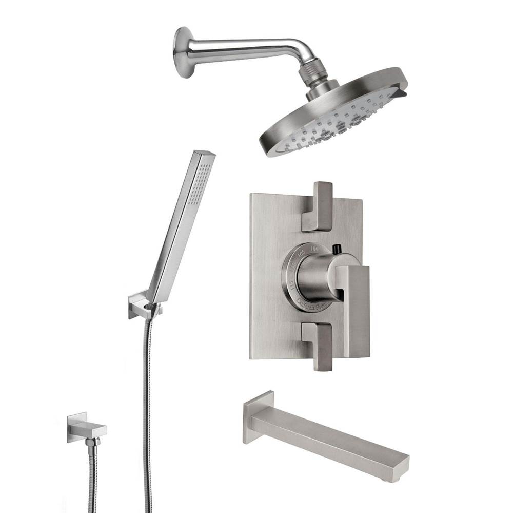 California Faucets Morro Bay StyleTherm® 1/2'' Thermostatic Shower System with Handshower Hook and Tub Spout