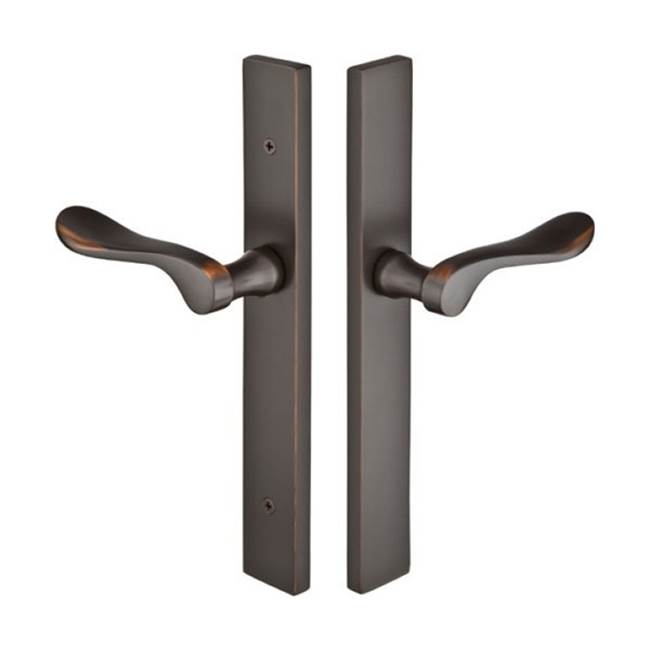 Emtek Multi Point C4, Non-Keyed Fixed Handle OS, Operating Handle IS, Modern Style, 1-1/2'' x 11'', Breslin Lever, LH, US15