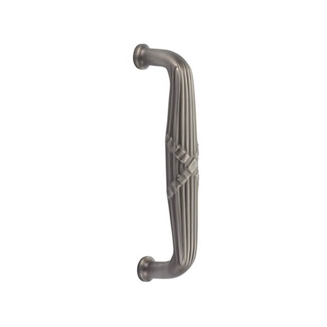 Emtek Back to Back 8'' Door Pull, Ribbon and Reed Style, US15A