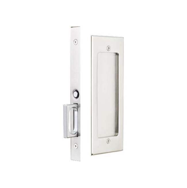 Emtek Passage, Modern Rectangular Pocket Door Mortise Lock, US7