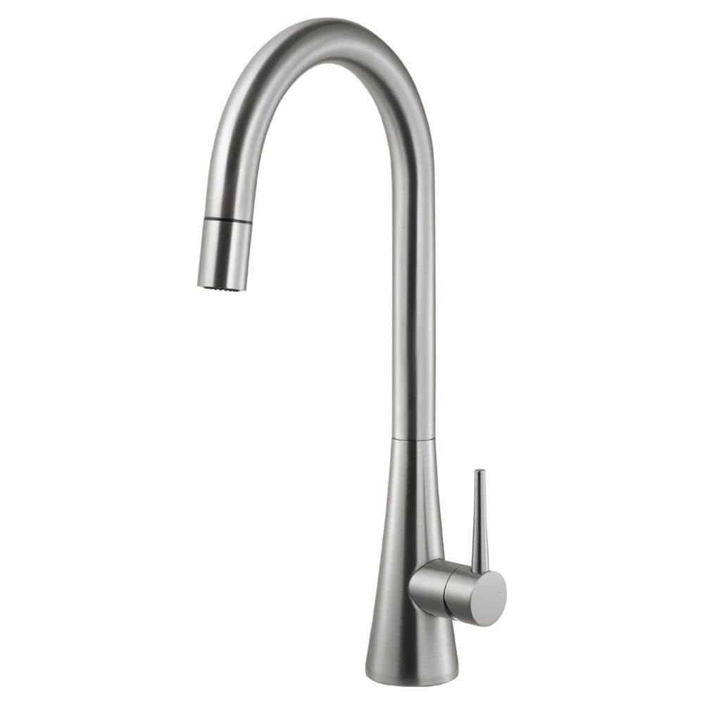 Hamat Dual Function Pull Down Kitchen Faucet in Brushed Nickel