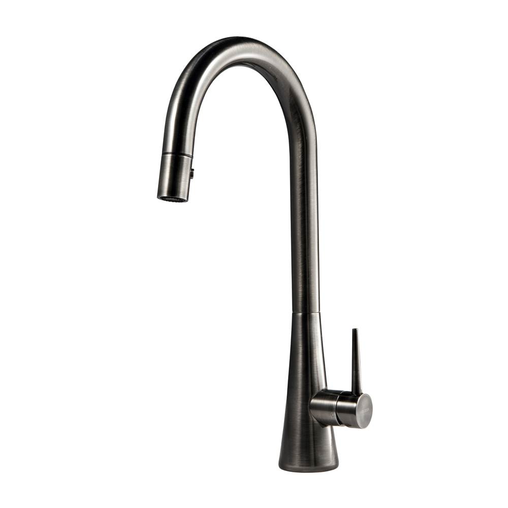 Hamat Dual Function Pull Down Kitchen Faucet in Pewter