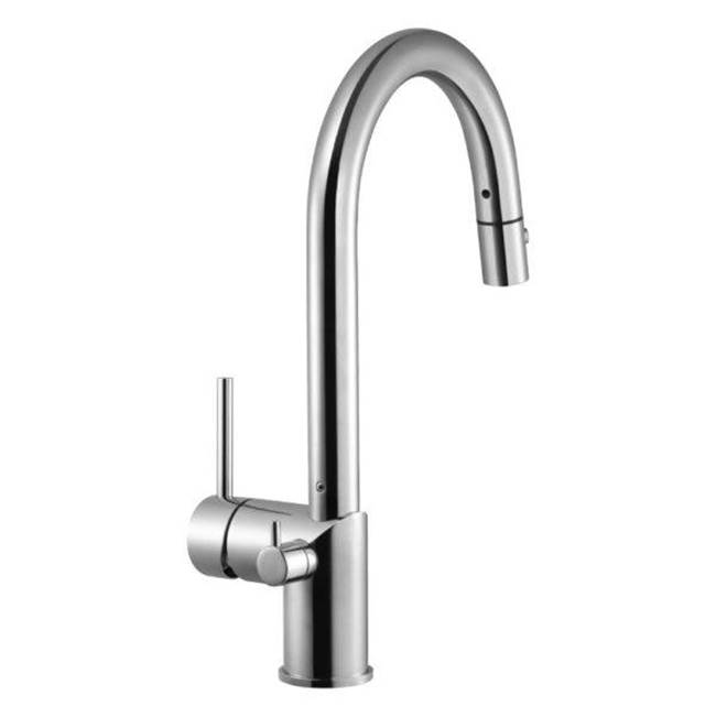 Hamat Dual Function Pull Down with Shut Off Valve for Hot Water in Polished Chrome