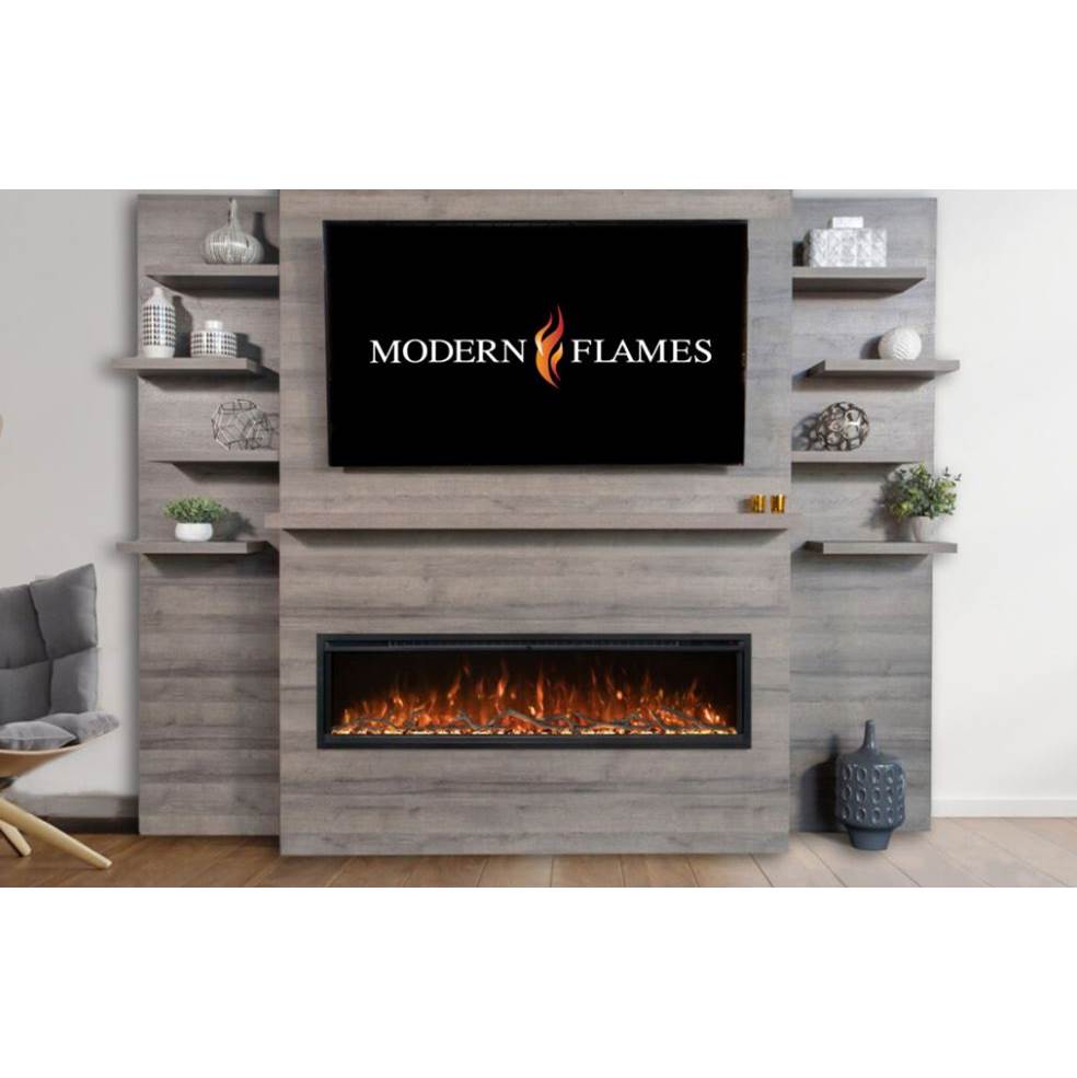 Modern Flames Driftwood Grey LPM-6816 Wall Mounted Floating Electric Fireplace