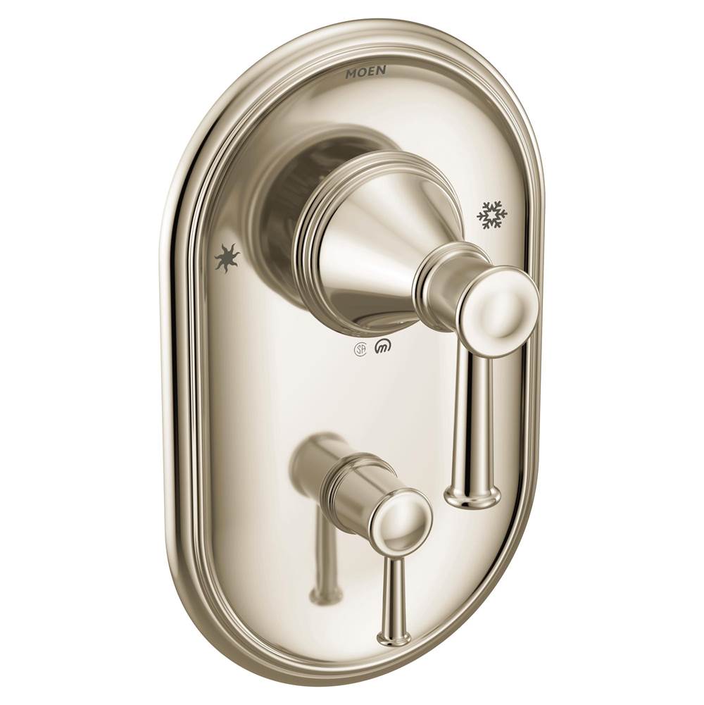 Moen Belfield Posi-Temp with Built-in 3-Function Transfer Valve Trim Kit, Valve Required, Polished Nickel