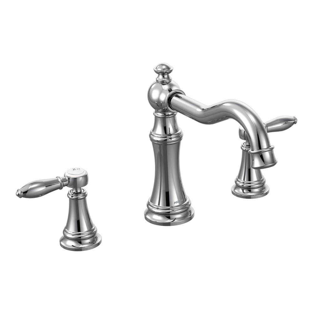 Moen Moen Ts22103 Weymouth Two-Handle High Arc Roman Tub Faucet, Chrome