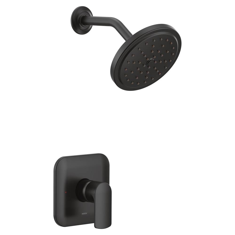 Moen Rizon M-CORE 3-Series 1-Handle Eco-Performance Shower Trim Kit in Matte Black (Valve Sold Separately)