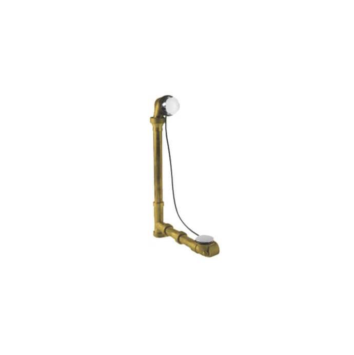 Mountain Plumbing Brass Body Cable Operated Bath Waste & Overflow Drain with Patented Flexible Overflow Neck for 22'' Tub
