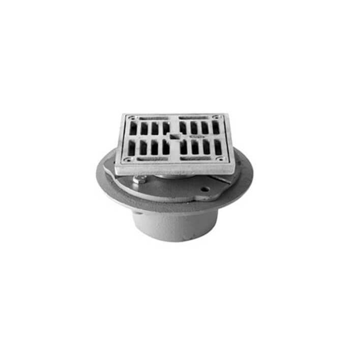 Mountain Plumbing 4'' Square Complete Shower Drain - ABS