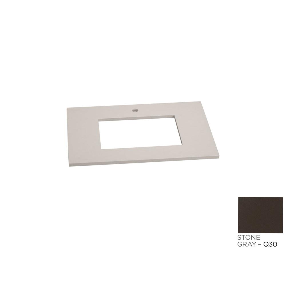 Ronbow 31'' x 22'' TechStone™ Vanity Top in Stone Gray - 3/4'' Thick