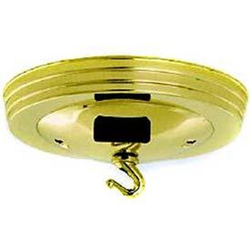 Satco Vac Brass Canopy with conven Outlet