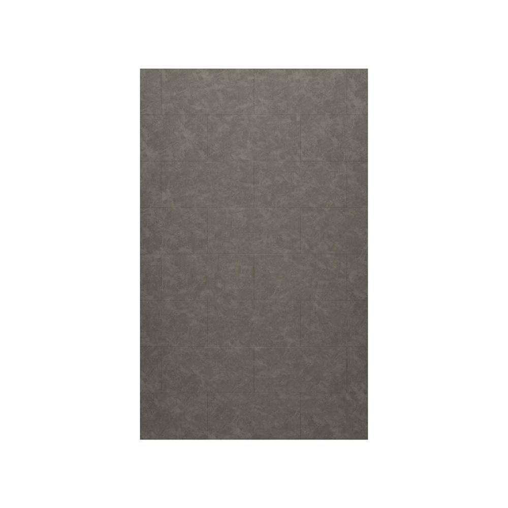 Swan TSMK-7230-1 30 x 72 Swanstone® Traditional Subway Tile Glue up Bathtub and Shower Single Wall Panel in Charcoal Gray