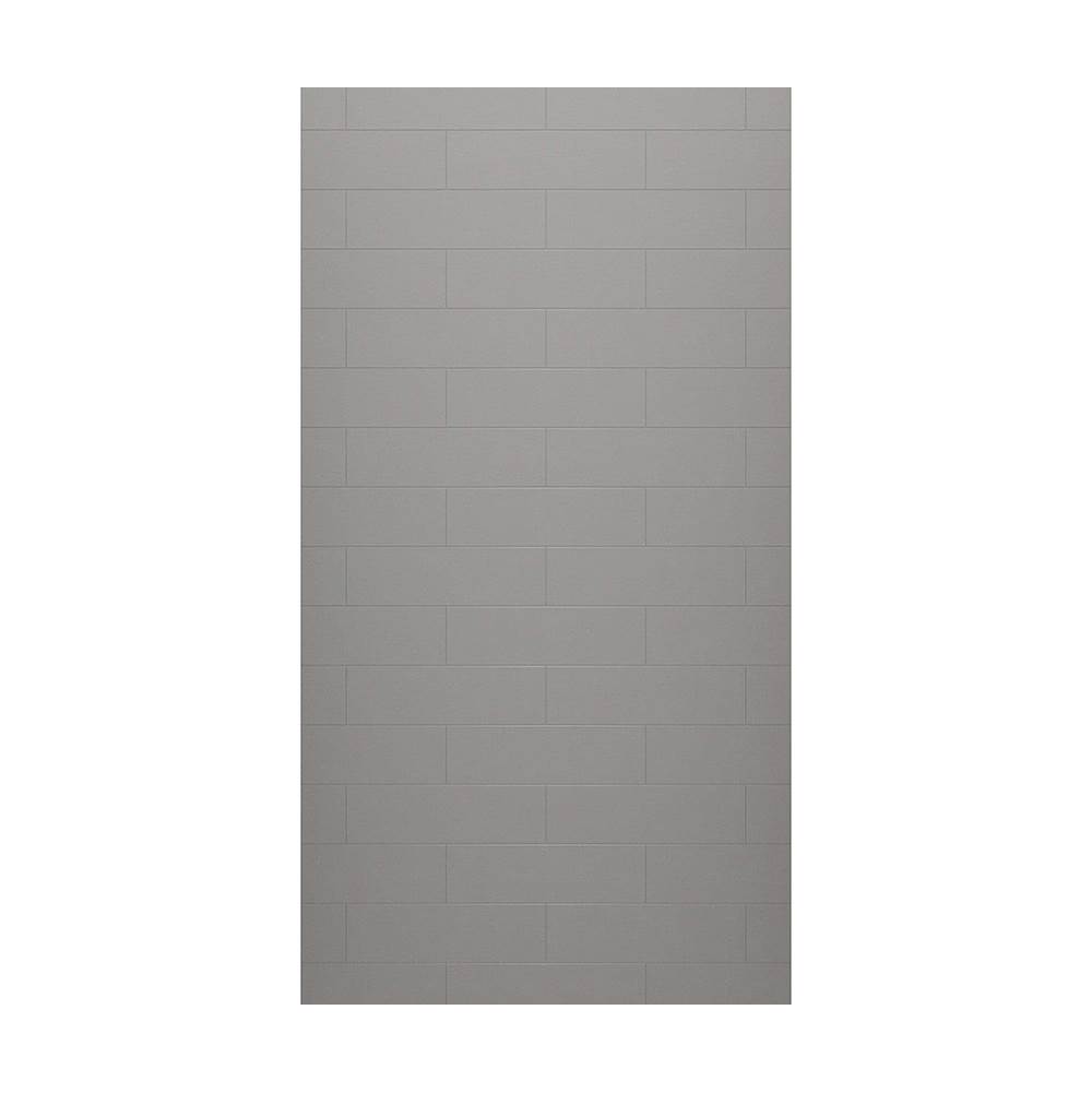 Swan MSMK-7242-1 42 x 72 Swanstone® Modern Subway Tile Glue up Bathtub and Shower Single Wall Panel in Ash Gray