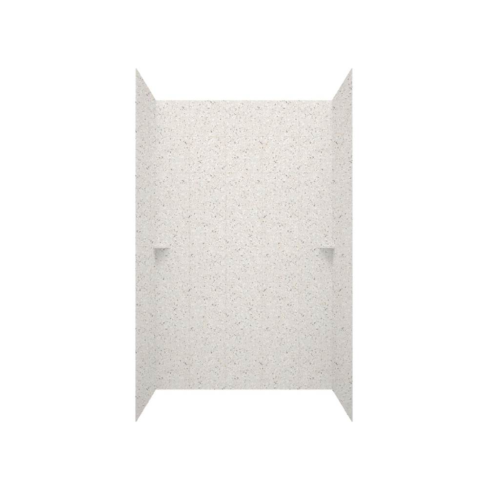 Swan SQMK72-3636 36 x 36 x 72 Swanstone® Square Tile Glue up Tub Wall Kit in Bermuda Sand