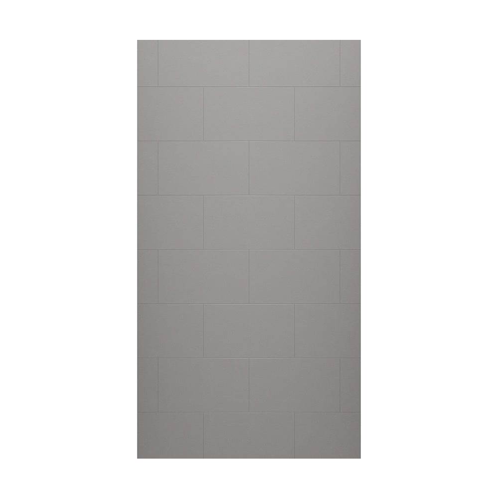 Swan TSMK-8450-1 50 x 84 Swanstone® Traditional Subway Tile Glue up Bathtub and Shower Single Wall Panel in Ash Gray