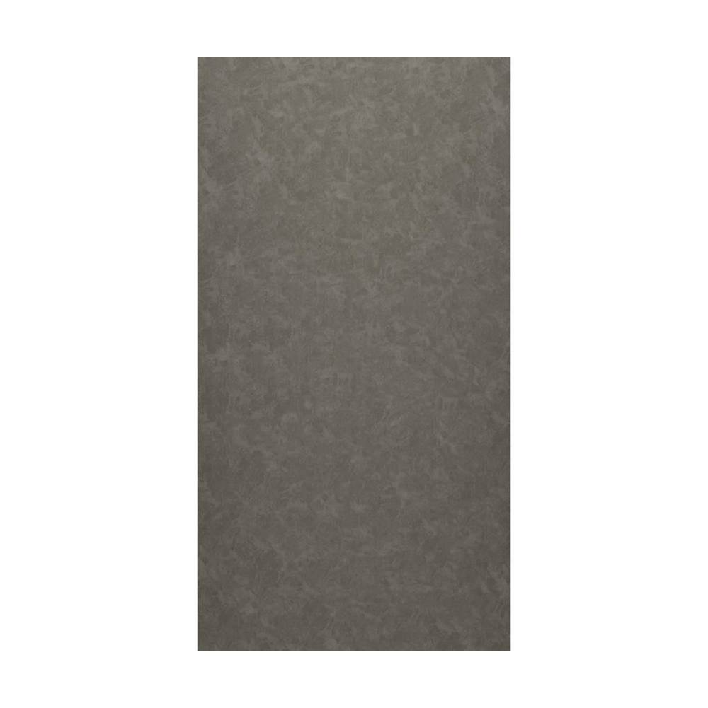 Swan SMMK-7262-1 62 x 72 Swanstone® Smooth Glue up Bathtub and Shower Single Wall Panel in Charcoal Gray