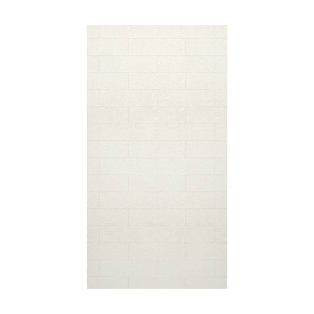 Swan MSMK-9650-1 50 x 96 Swanstone® Modern Subway Tile Glue up Bathtub and Shower Single Wall Panel in Tahiti White