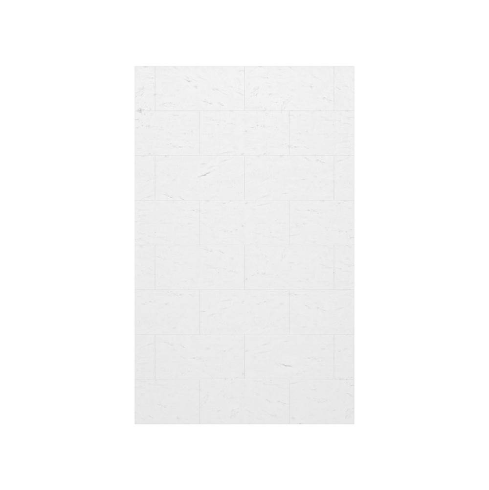Swan TSMK-9632-1 32 x 96 Swanstone® Traditional Subway Tile Glue up Bathtub and Shower Single Wall Panel in Carrara