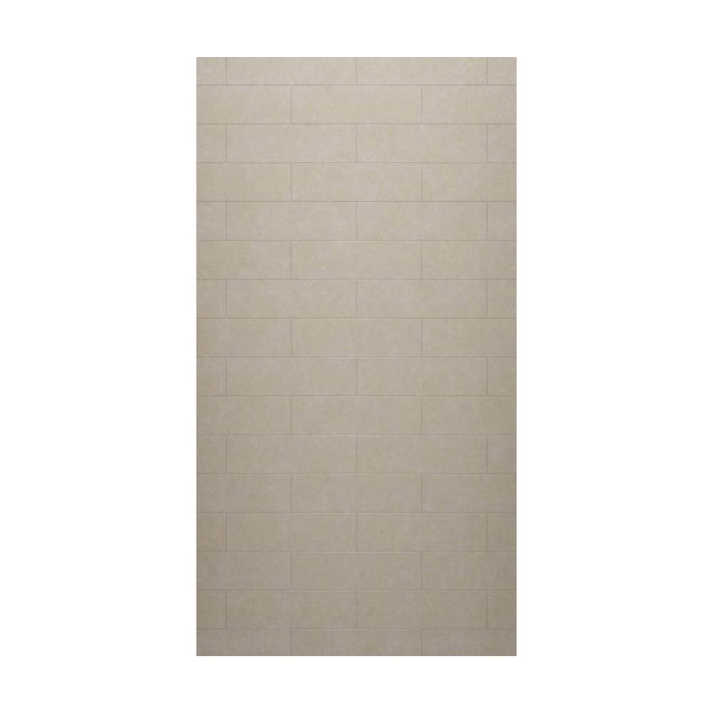 Swan MSMK-7250-1 50 x 72 Swanstone® Modern Subway Tile Glue up Bathtub and Shower Single Wall Panel in Limestone