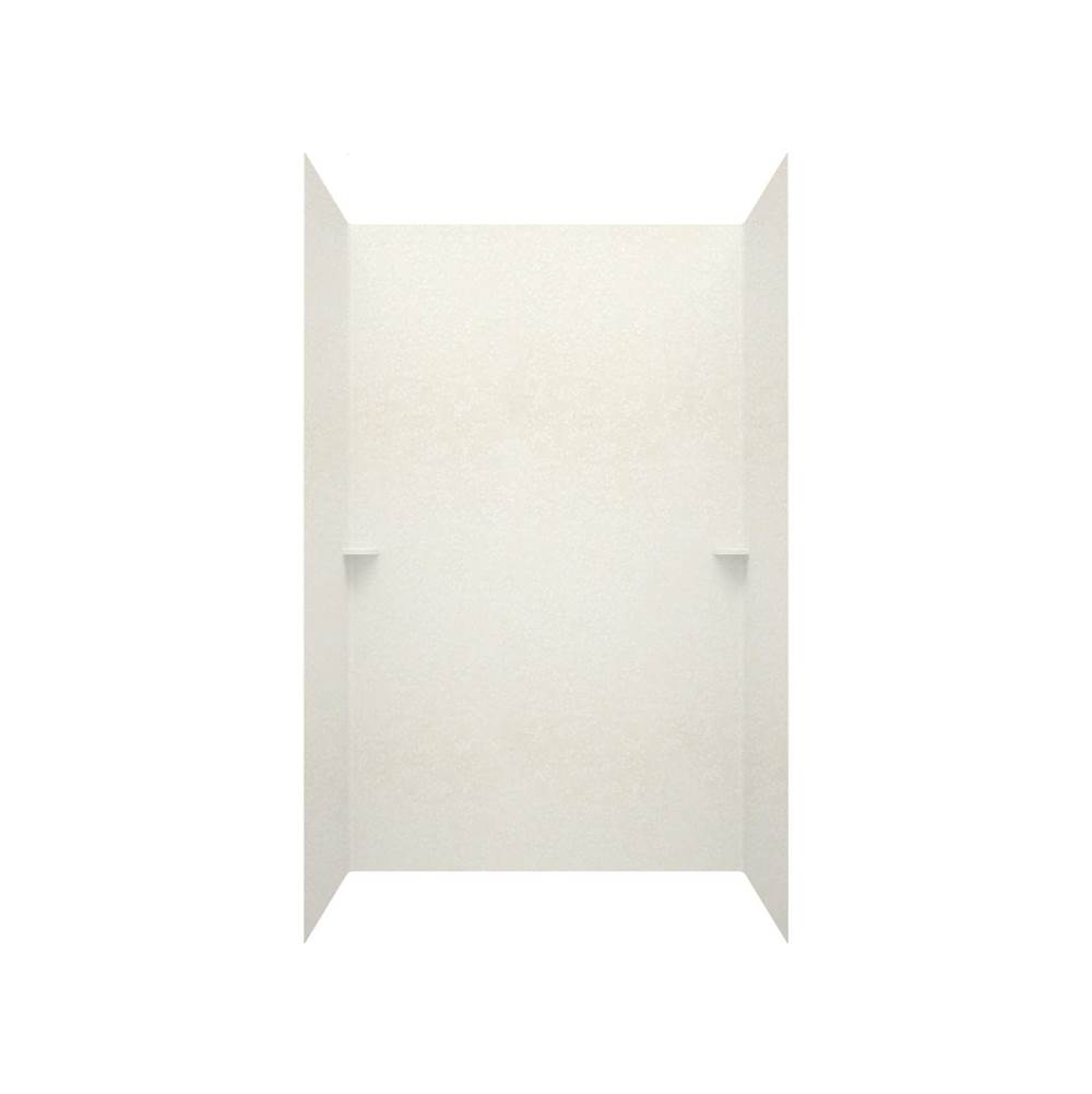 Swan SK-484896 48 x 48 x 96 Swanstone® Smooth Glue up Shower Wall Kit in Tahiti White