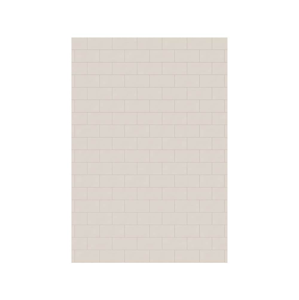 Swan MTMK-7250-1 50 x 72 Swanstone® Metro Subway Tile Glue up Bathtub and Shower Single Wall Panel in Bisque