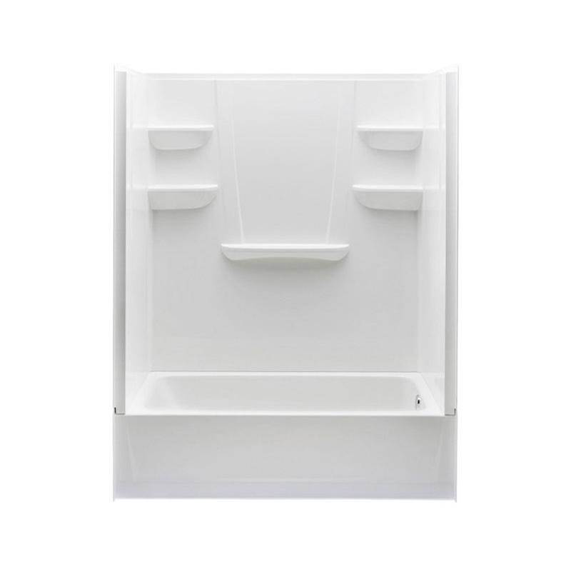 Swan VP6030CTSAL/R 60 x 30 Veritek™ Pro Alcove Right Hand Drain Four Piece Tub Shower in White