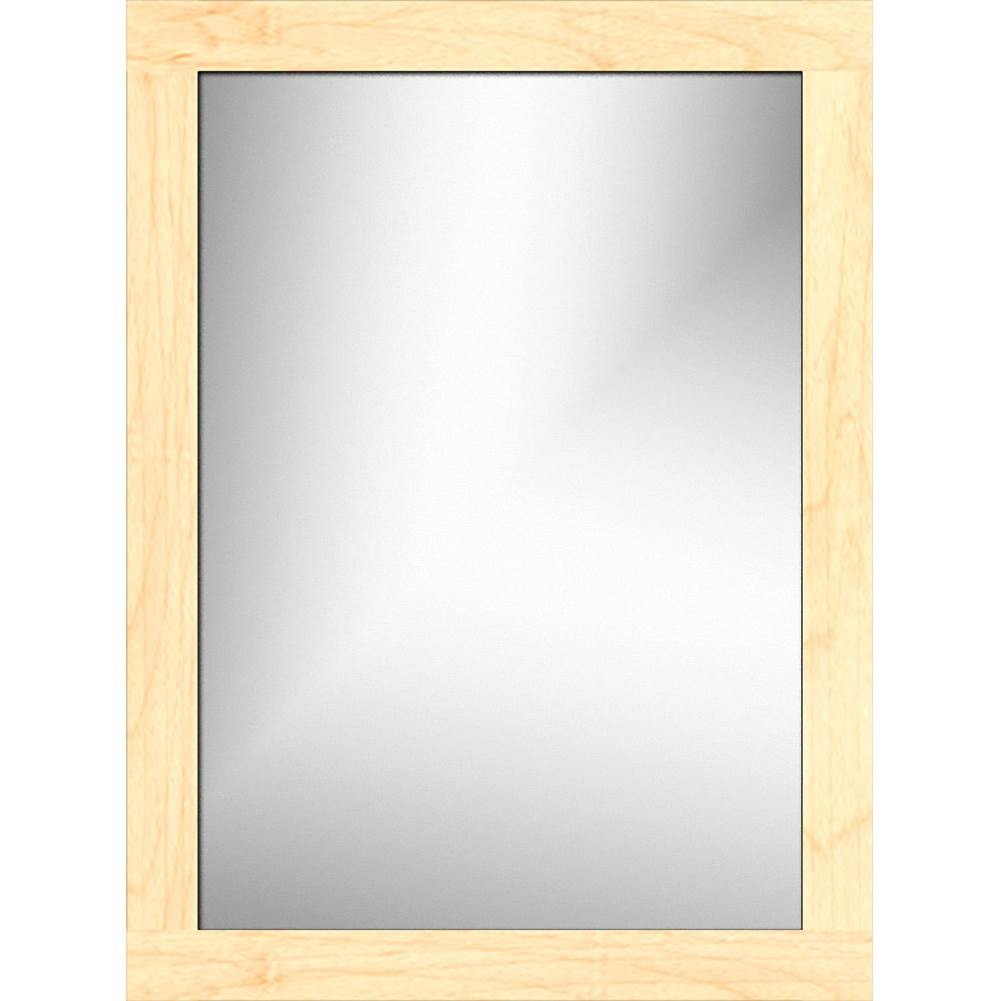 Strasser Woodenworks 24 X .75 X 32 Framed Mirror Non-Bev Square Nat Maple