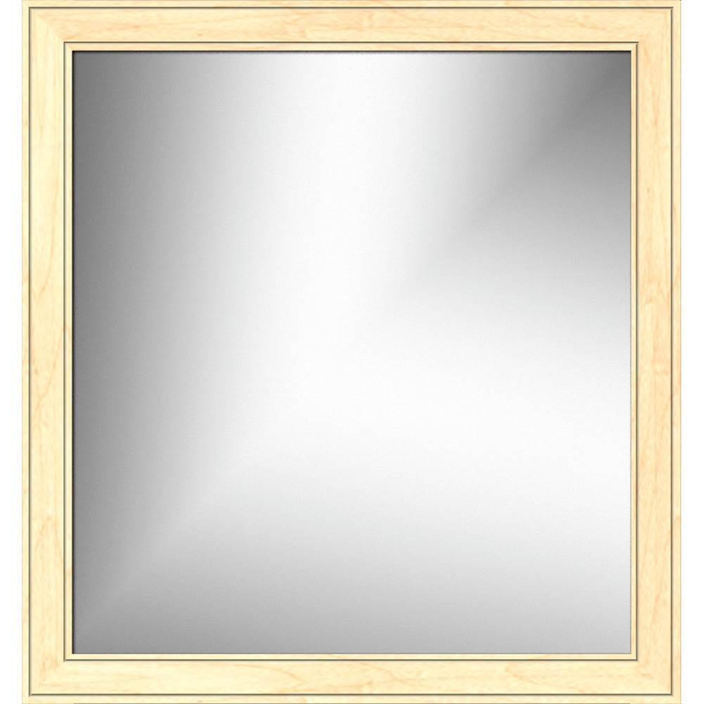 Strasser Woodenworks 30 X .75 X 32 Framed Mirror Non-Bev Deco Miter Nat Maple