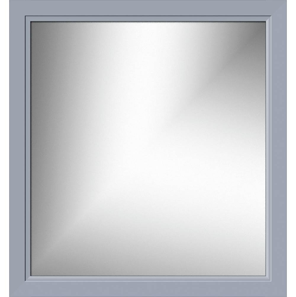 Strasser Woodenworks 30 X .75 X 32 Framed Mirror Non-Bev Ogee Miter Sat Silver