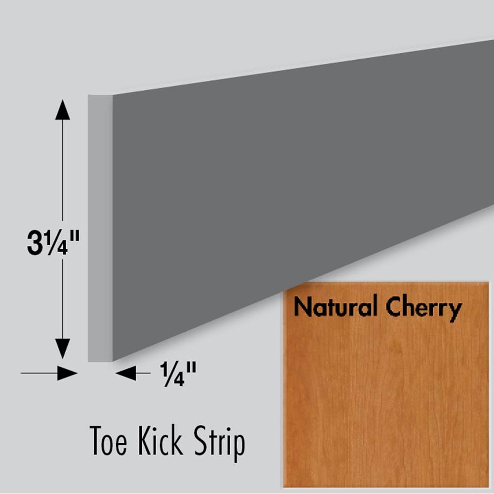 Strasser Woodenworks 3.25 X .25 X 84 Toe Kick Strip Nat Cherry