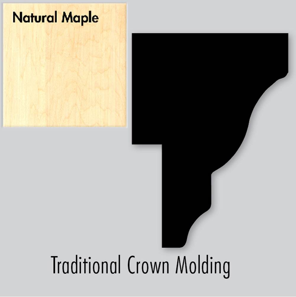 Strasser Woodenworks 2 X 1.25 X 72 Round Crown Strip Nat Maple