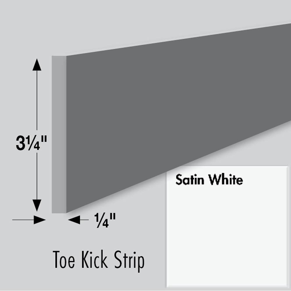 Strasser Woodenworks 3.25 X .25 X 84 Toe Kick Strip Sat White