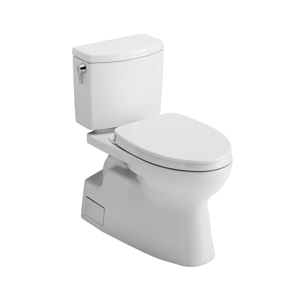 TOTO Toto® Vespin® II 1G Two-Piece Elongated 1.0 Gpf Universal Height Toilet With Cefiontect And Ss124 Softclose Seat, Washlet+ Ready, Cotton White