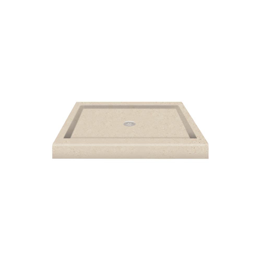 Transolid 36'' x 36'' Decor Solid Surface Shower Base in Sand Castle