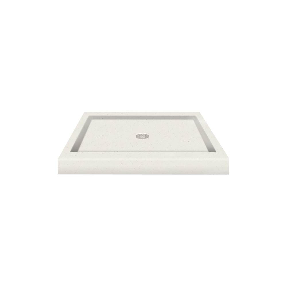 Transolid 36'' x 36'' Decor Solid Surface Shower Base in Matrix Summit