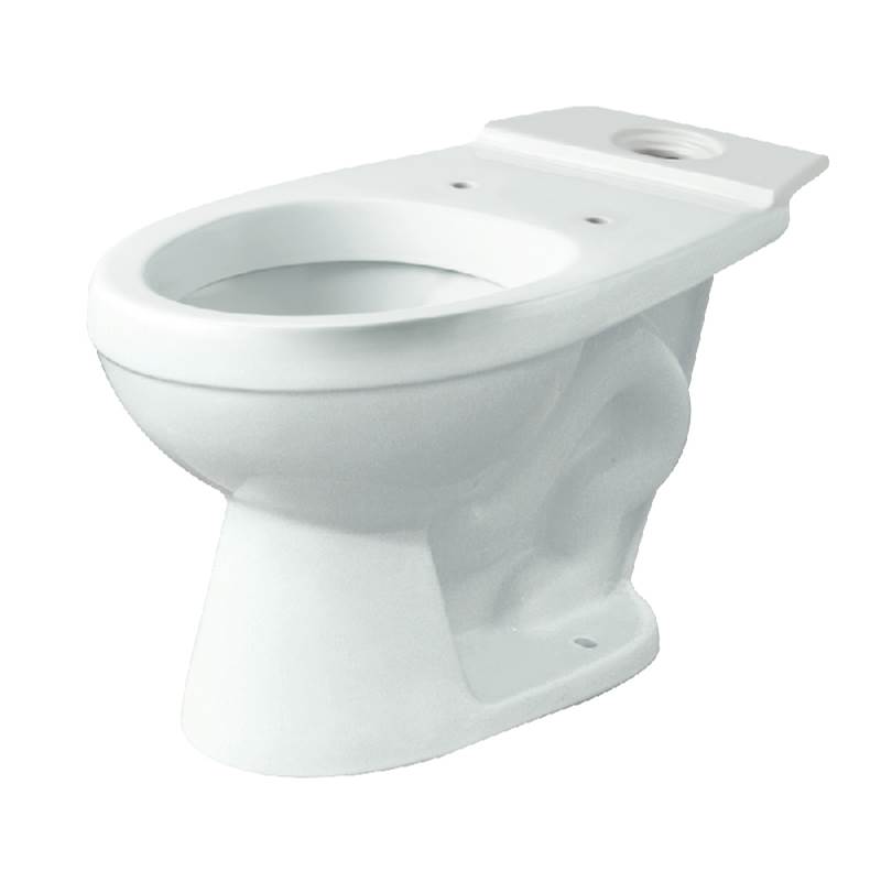 Transolid Madison Round Vitreous China Toilet Bowl Only in White