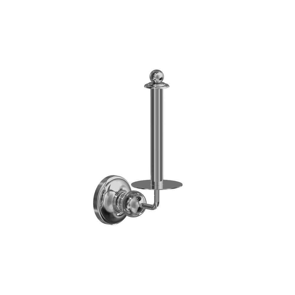 Valsan Olympia Unlacquered Brass Spare Toilet Roll Holder