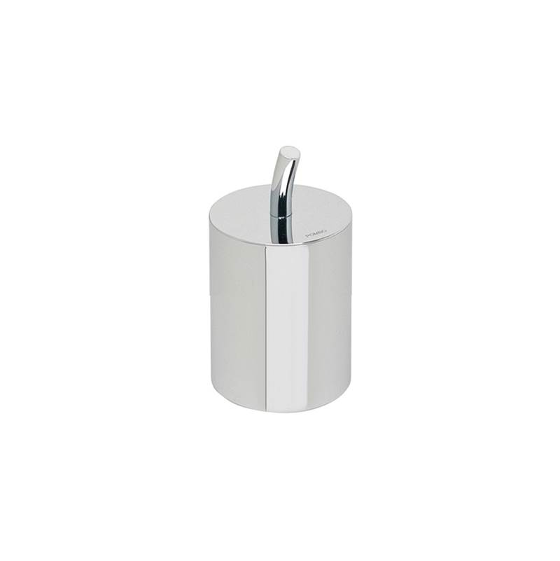 Valsan Loft Polished Nickel Cotton Bud Container